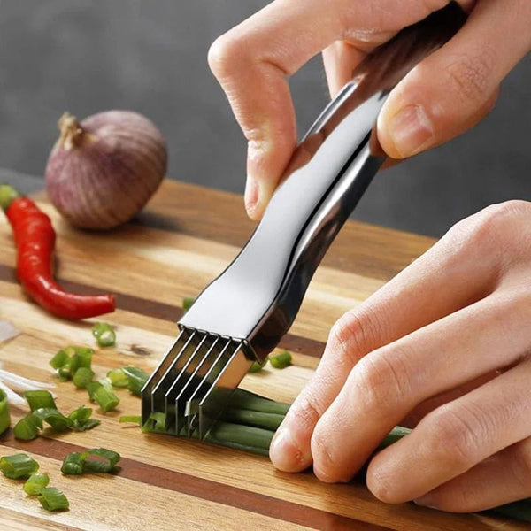 Stainless steel vegetable mincer