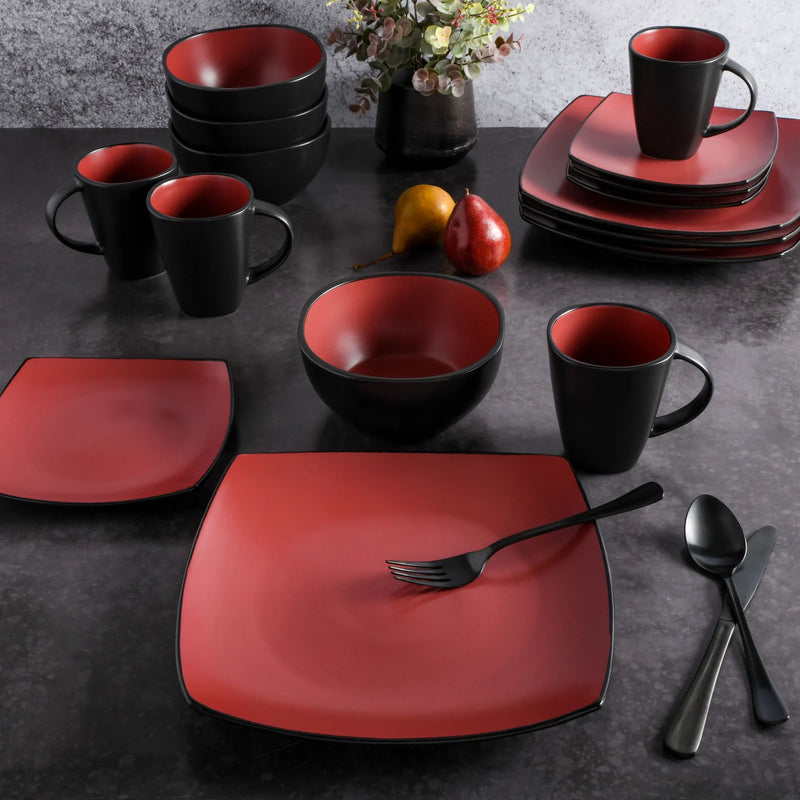 Soho Stoneware Dinnerware - Set of 16